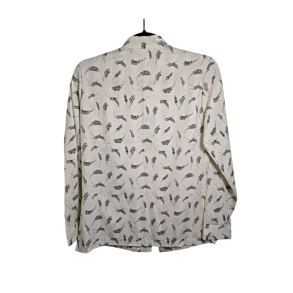 Vintage ILGWU USA‎ 70s Alice Stuart Jonathan Logan Wheat Print Frog Button Top S - Picture 5 of 12